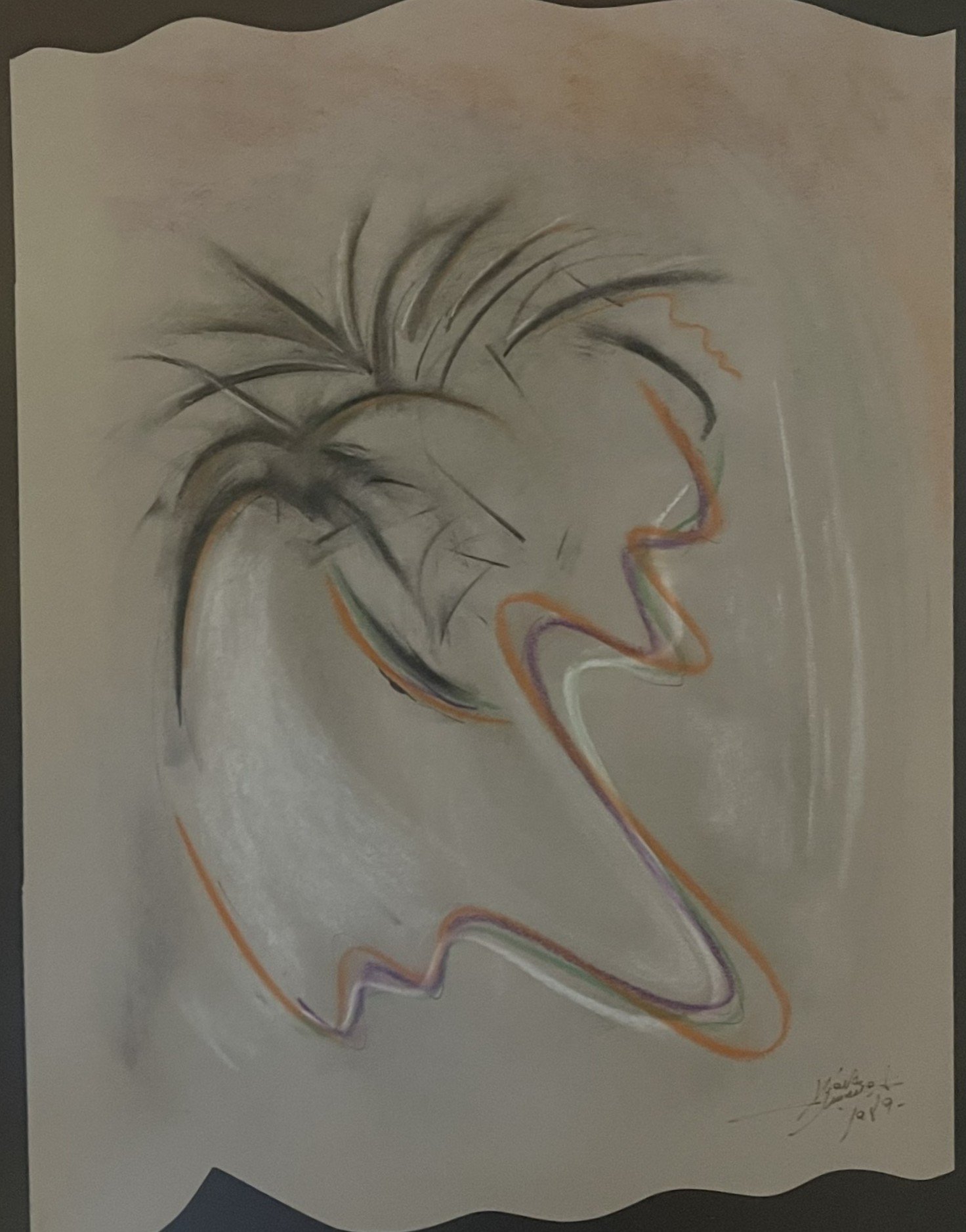 Rostro de perfil 1989